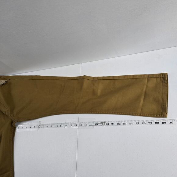 NWT Levi's 513 slim straight‎ jeans 30x30 brown tan mens stretch 6874 - Picture 5 of 10